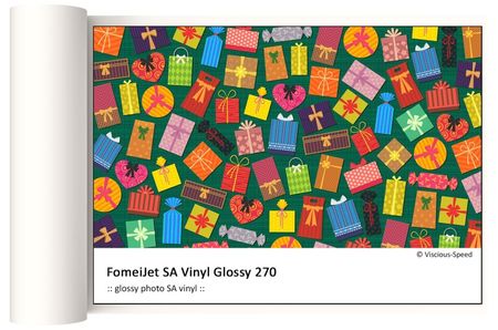 Iseliimuv läikiv vinüül FomeiJet SA Vinyl Gloss 270 61cm x 30m
