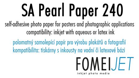 Iseliimuv fotopaber FomeiJet SA Pearl Paper 240, 91.4cm x 30,m