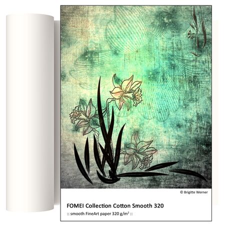 Fine Art paber FOMEI Collection Cotton Smooth 320, 61cm X 12m